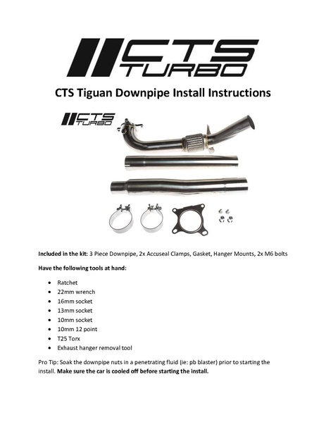 Fichier:CTS Tiguan Downpipe Install Instructions.pdf